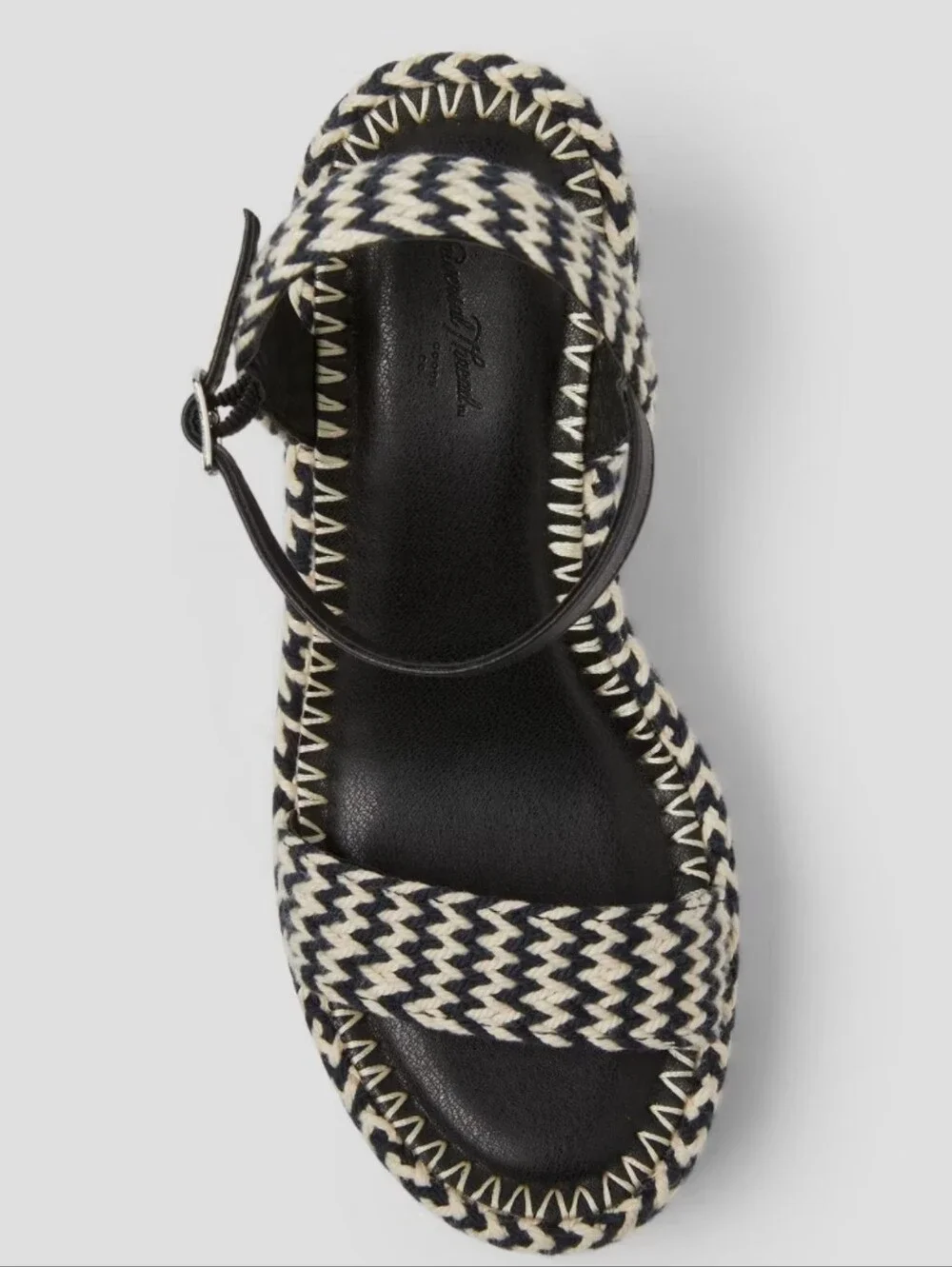 Madeline Woven Platform Sandal Heels with Memory Foam Insole